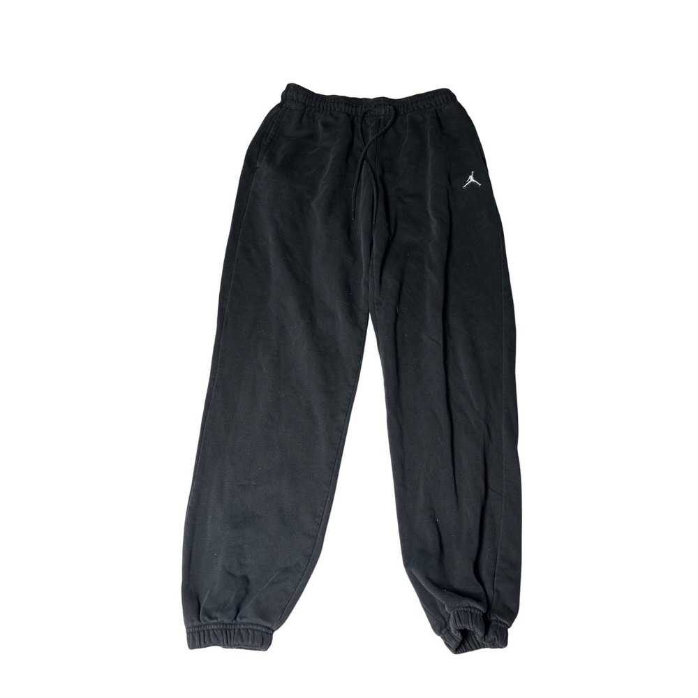 Jordan Brand Mens Loose Fit Fleece Sweatpants Black Jumpman Logo‎ Size Small